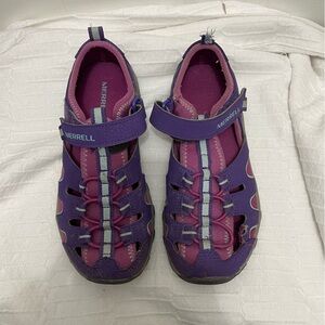 Merrell Purple and Pink Adventure Sandals Little Kids Size 2